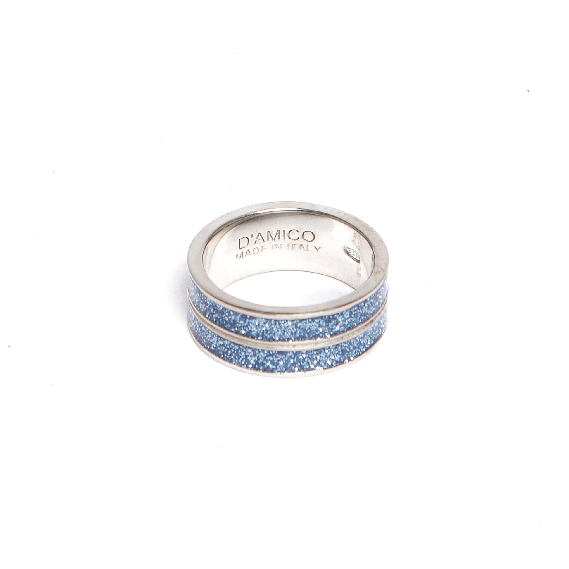 D'AMICO Anello Doppia Fede Glitter Promozione