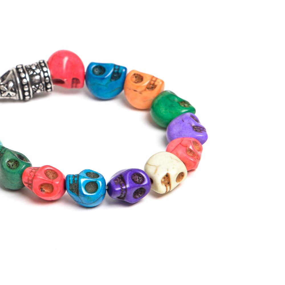 D'AMICO Bracciale Teschi Aulite Multicolor Shopping Online