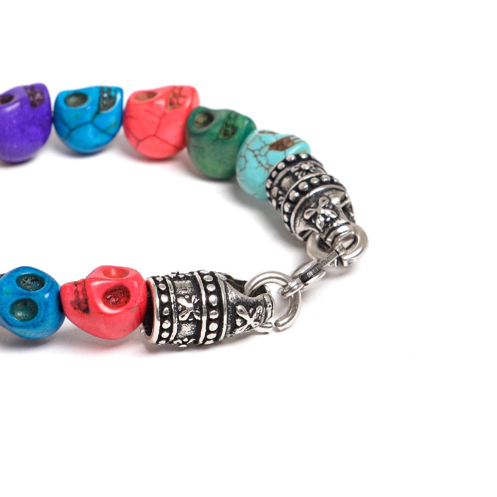 D'AMICO Bracciale Teschi Aulite Multicolor Shopping Online