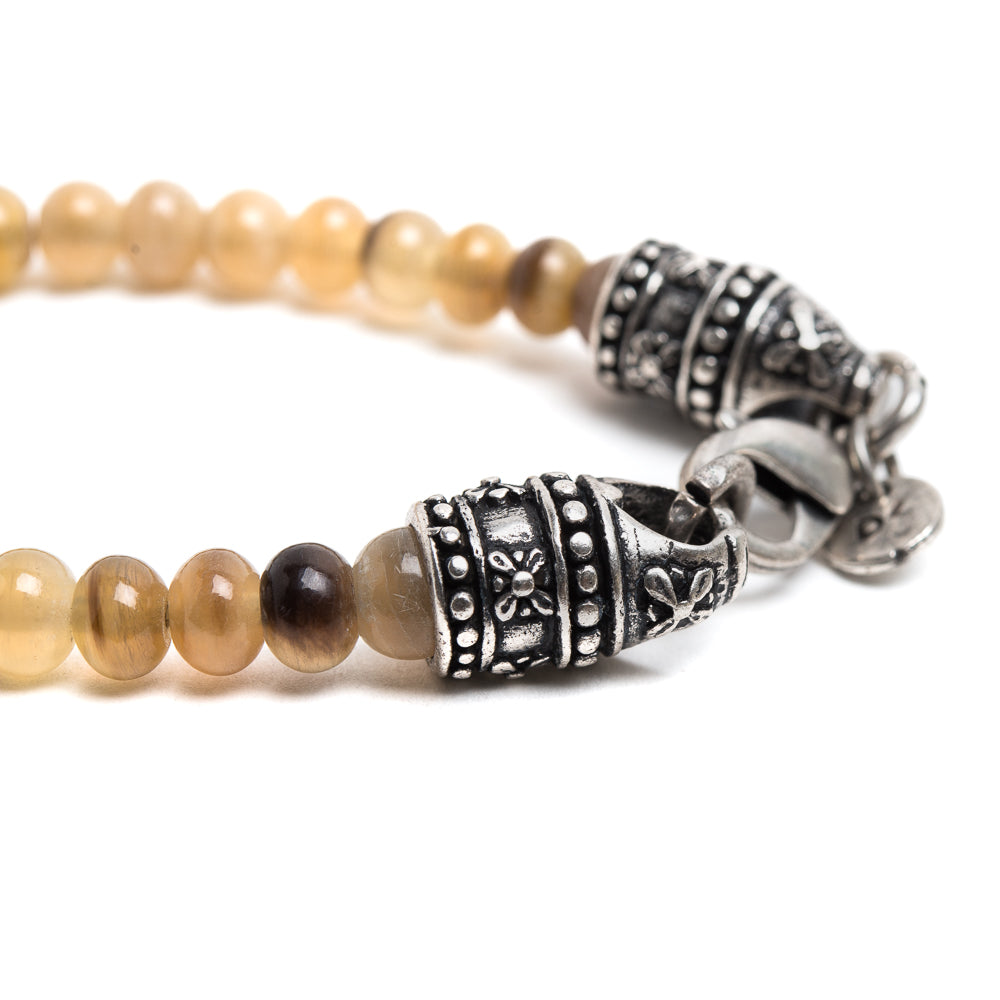 D'AMICO Bracciale Perle Corno Biondo Prezzo Ridotto