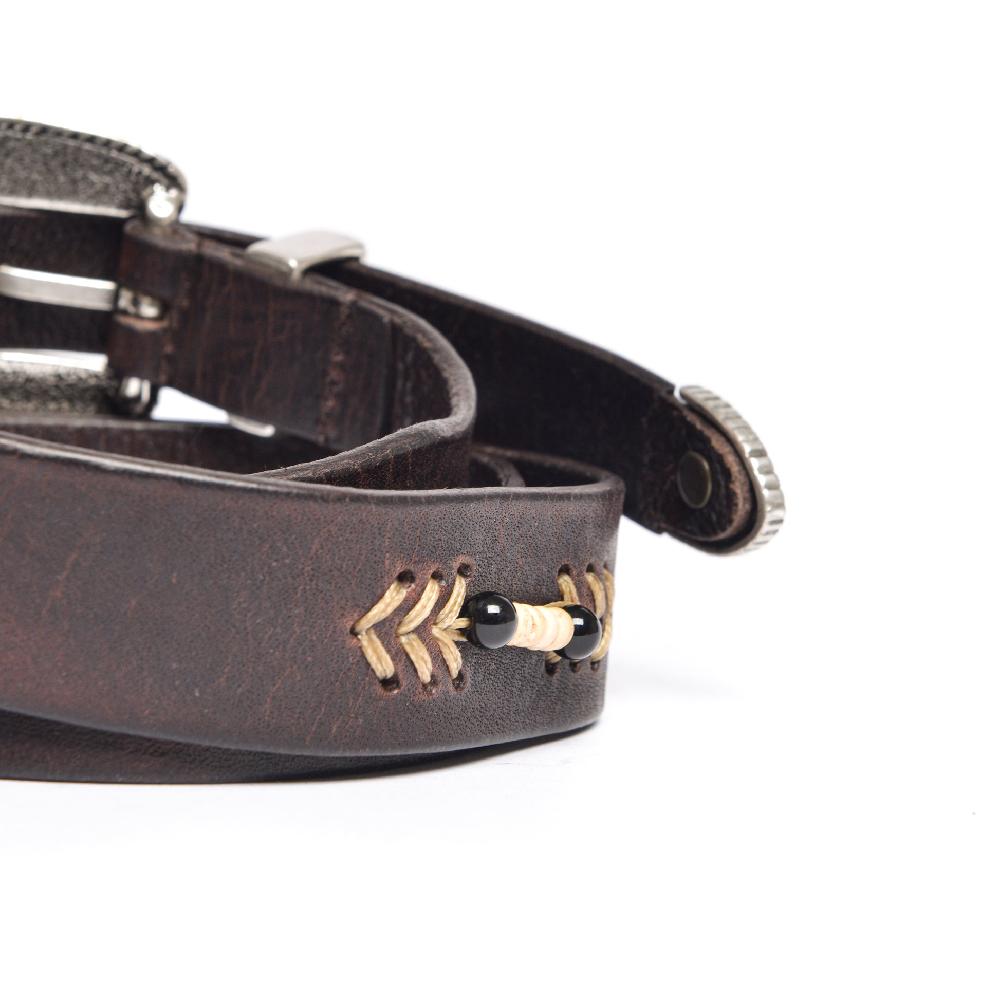 D'AMICO Cintura ANDREW Cuoio Vintage + Decorazione a mano Promozione