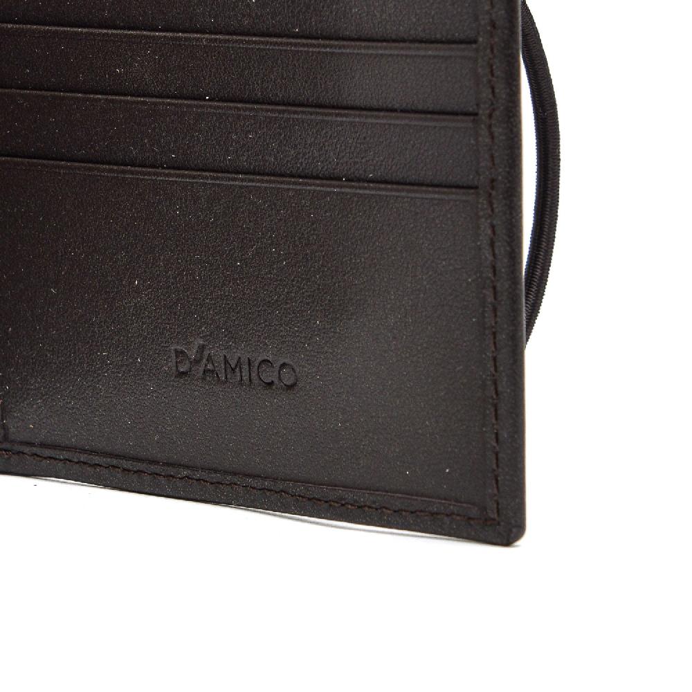 D'AMICO Portafoglio Classico Pieghevole 1 lato Pelle Testa Moro Economico