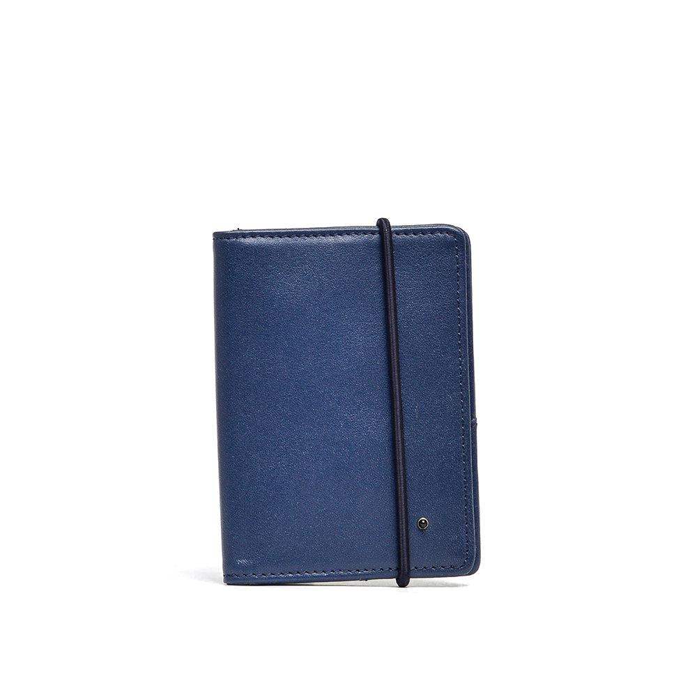 D'AMICO Portafoglio Pieghevole Classico Pelle Blu Hotsell