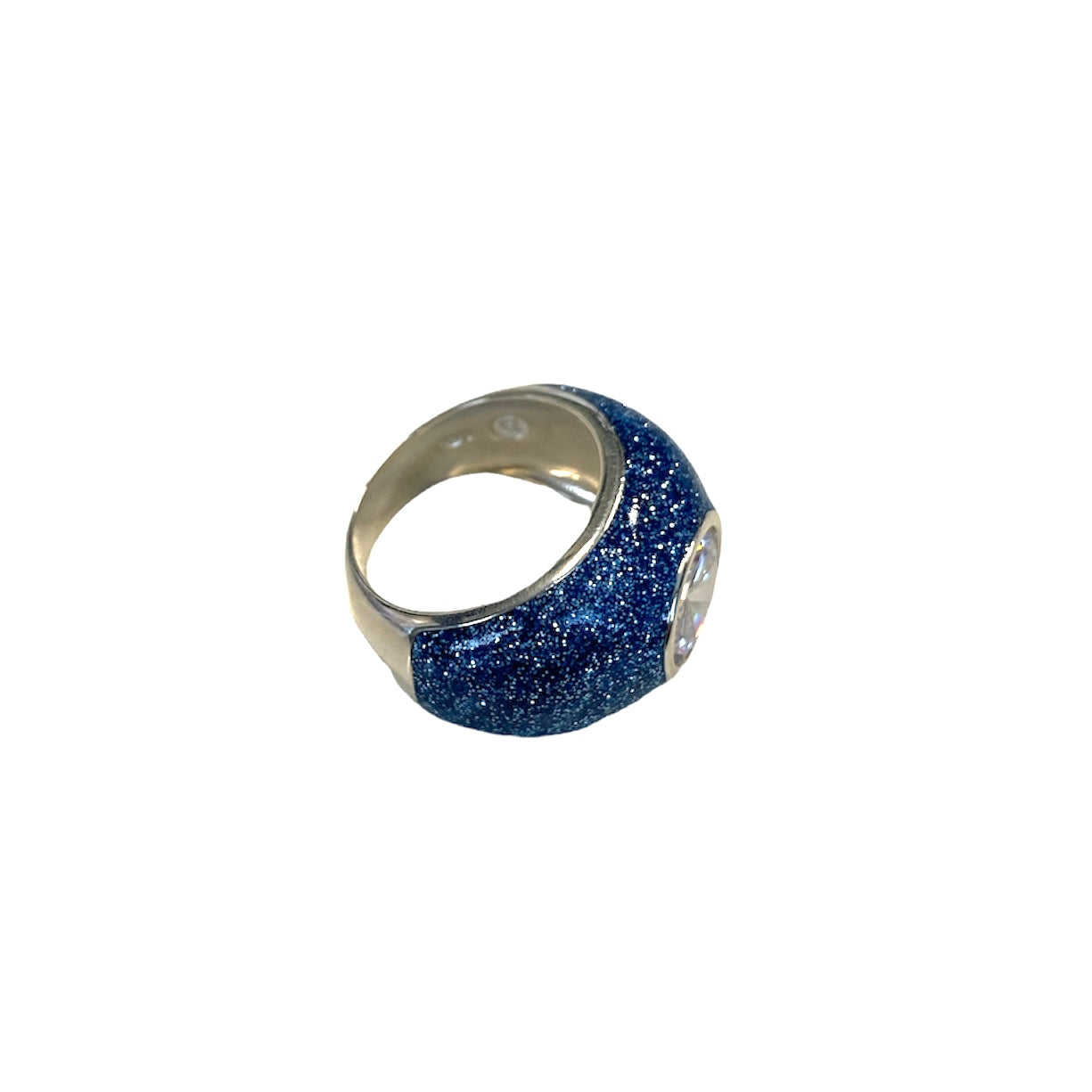 D'AMICO Anello Glitter Blue Prezzo Ridotto