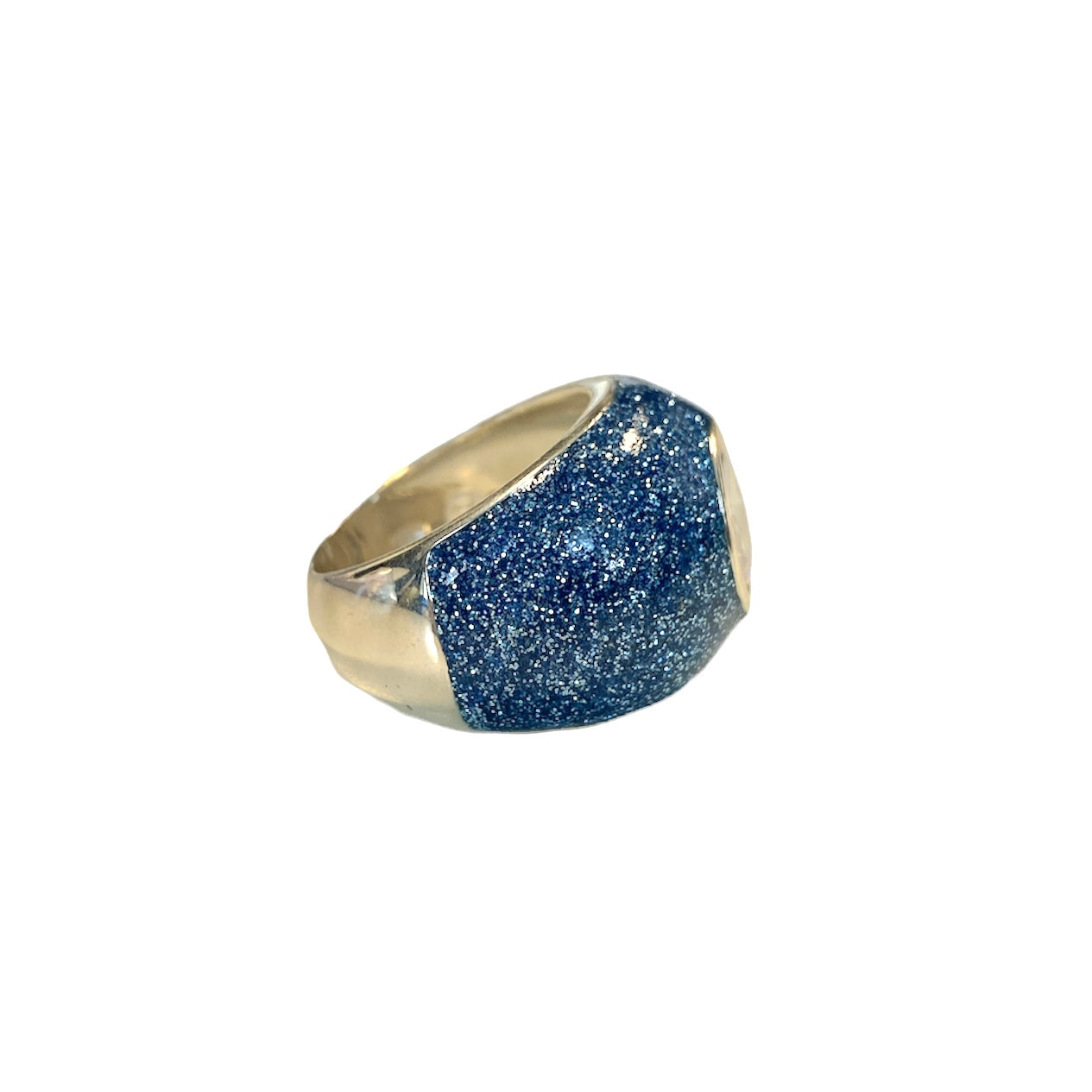 D'AMICO Anello Glitter Blue Prezzo Ridotto