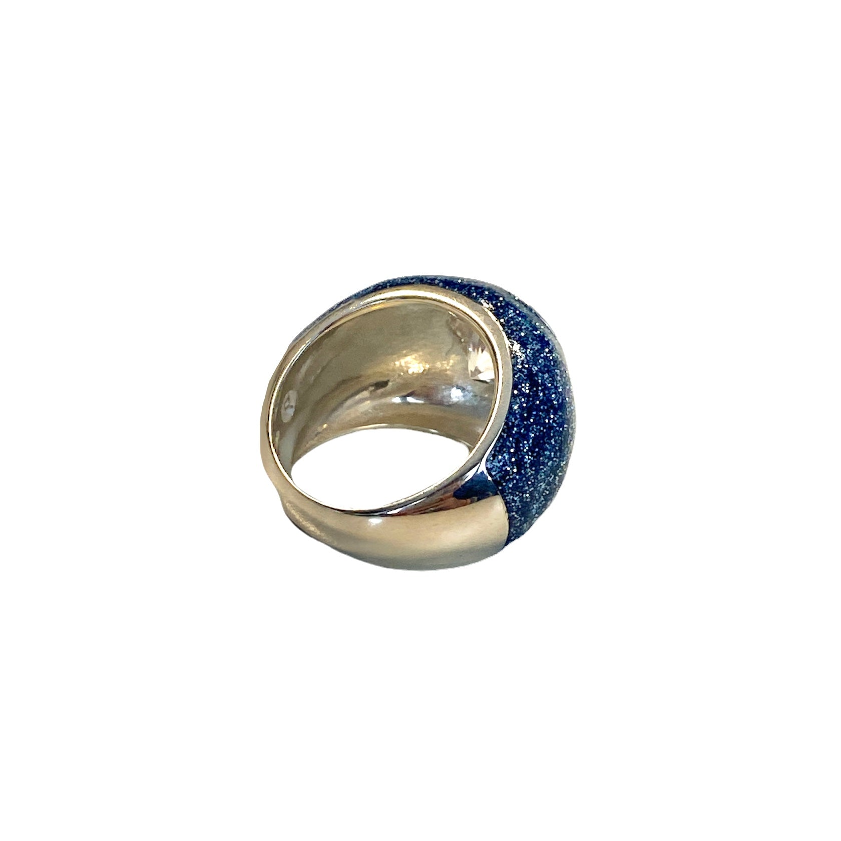 D'AMICO Anello Glitter Blue Prezzo Ridotto
