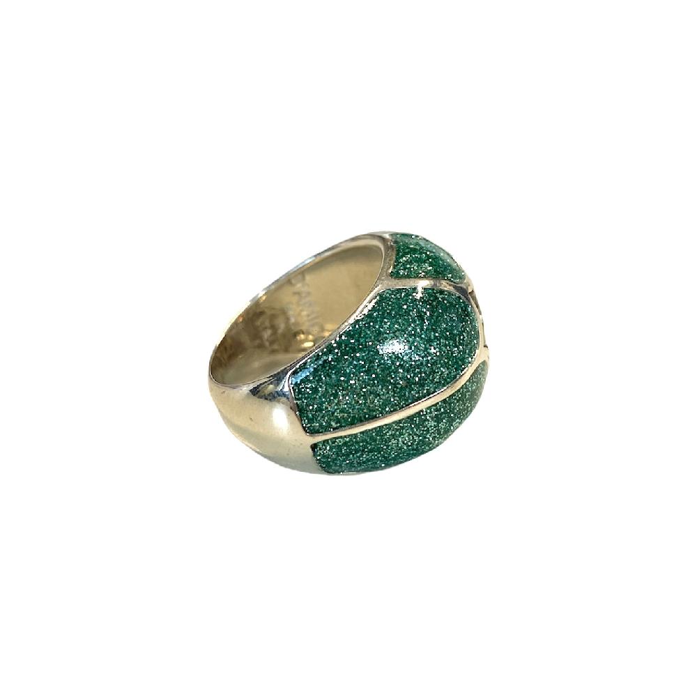 D'AMICO Anello Stella Glitter Green Sconto