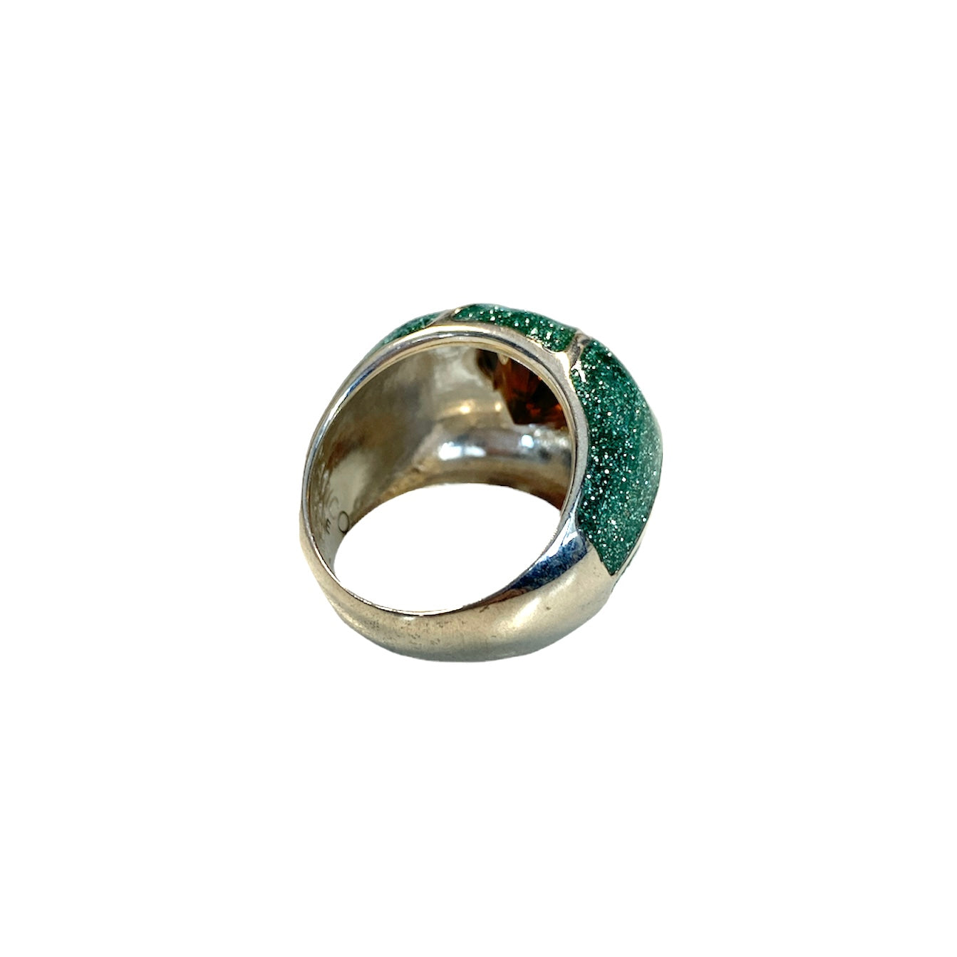 D'AMICO Anello Stella Glitter Green Sconto