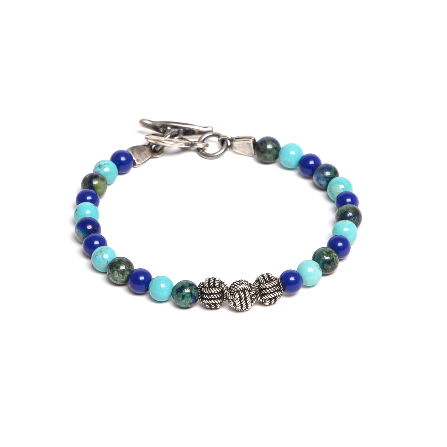 D'AMICO Bracciale Catenina Lapis + Palline Nodo Nuovo