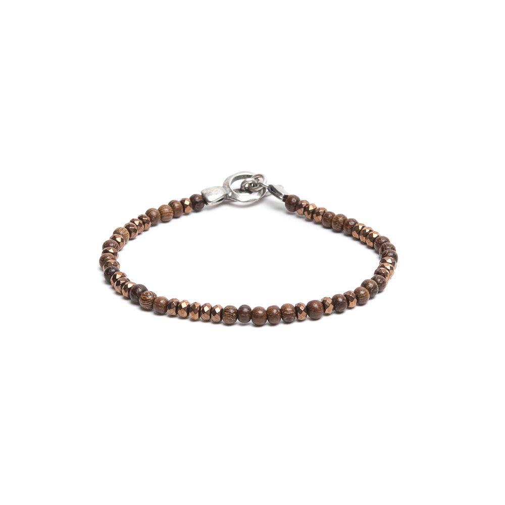 D'AMICO Bracciale Ematite + Legno Promozione Limitata