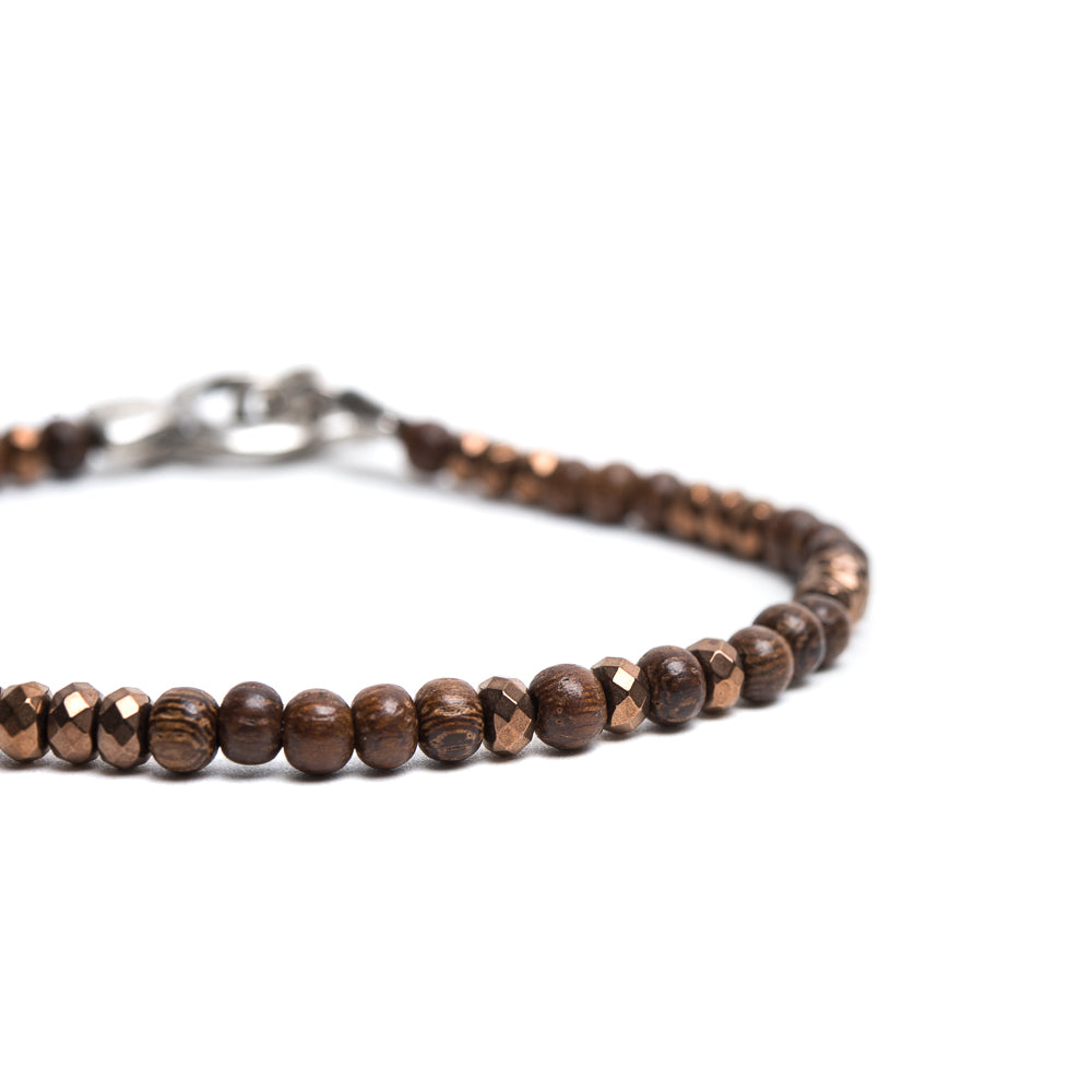 D'AMICO Bracciale Ematite + Legno Promozione Limitata