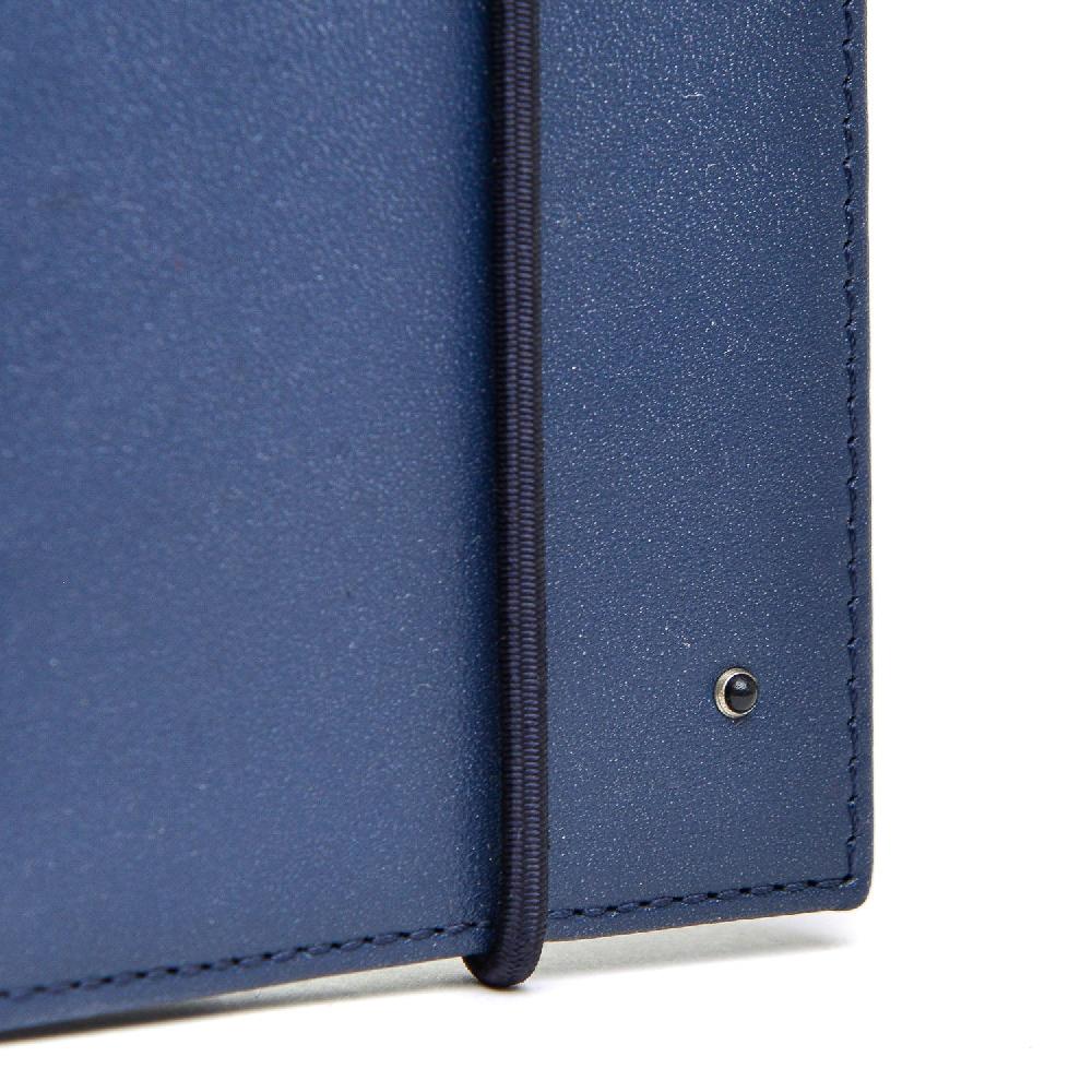 D'AMICO Portafoglio Classico Pieghevole 1 lato Pelle Blu Black Friday Prezzi