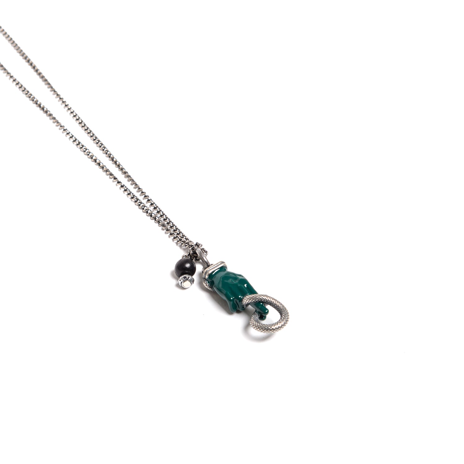 D'AMICO Collana Catenina con "Luck" Laccato In Linea