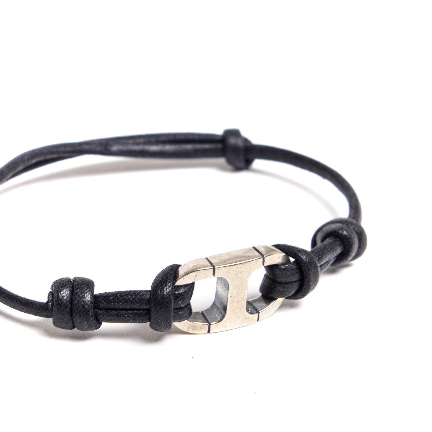 D'AMICO Bracciale Catena Marina + Cordone Cerato Pezzi Unici