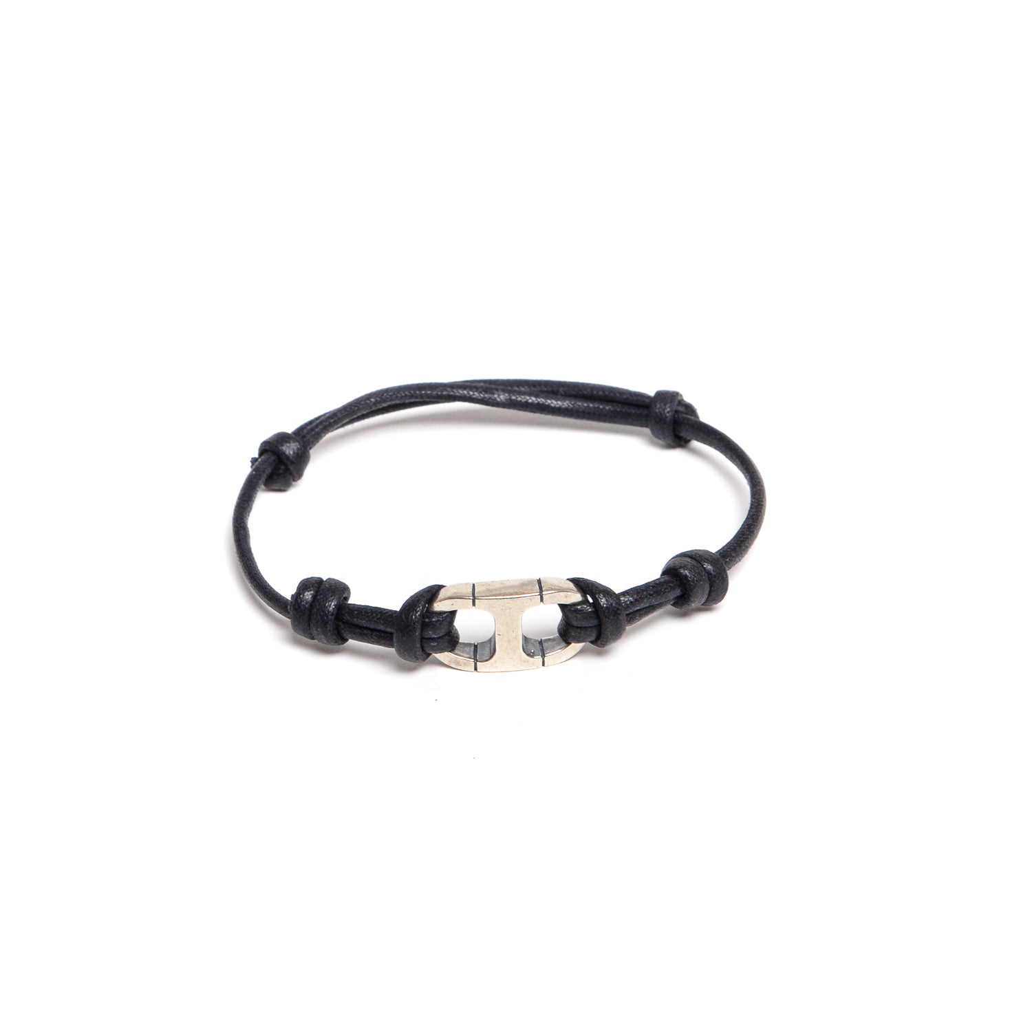 D'AMICO Bracciale Catena Marina + Cordone Cerato Pezzi Unici