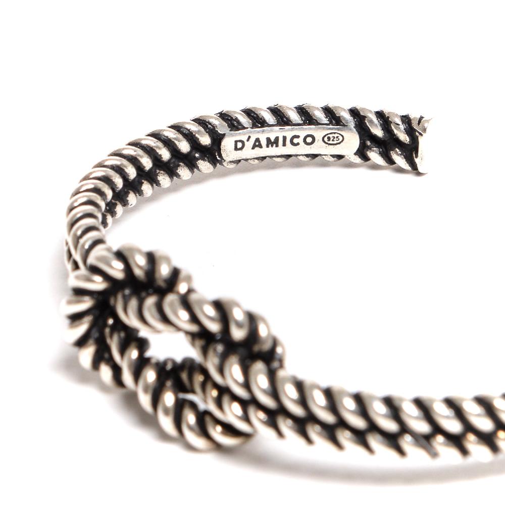 D'AMICO Bracciale Schiava Torchon Nodo Piano Soddisfazione Garantita