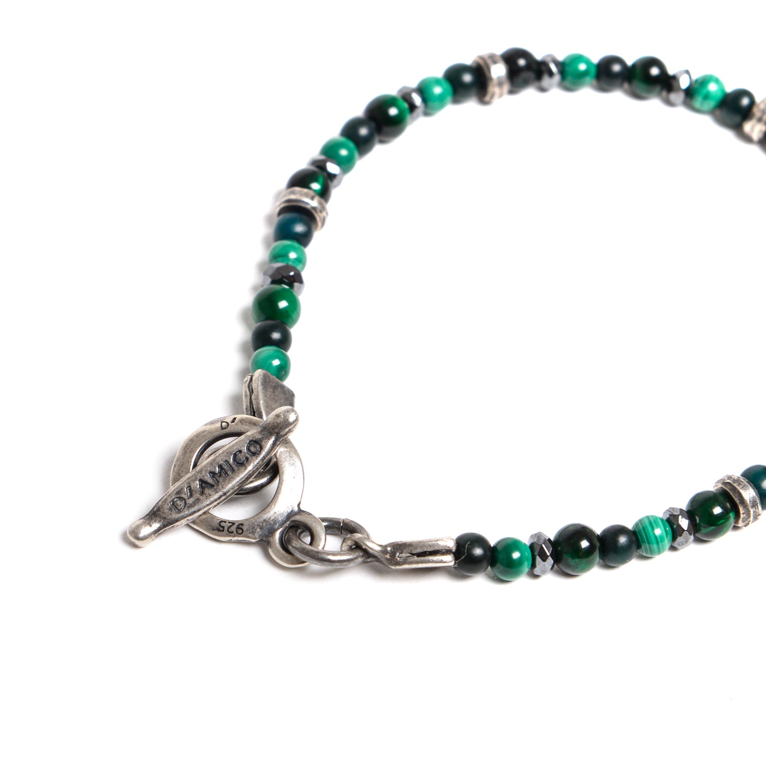 D'AMICO Bracciale Catena Fusion Green Consegna Veloce