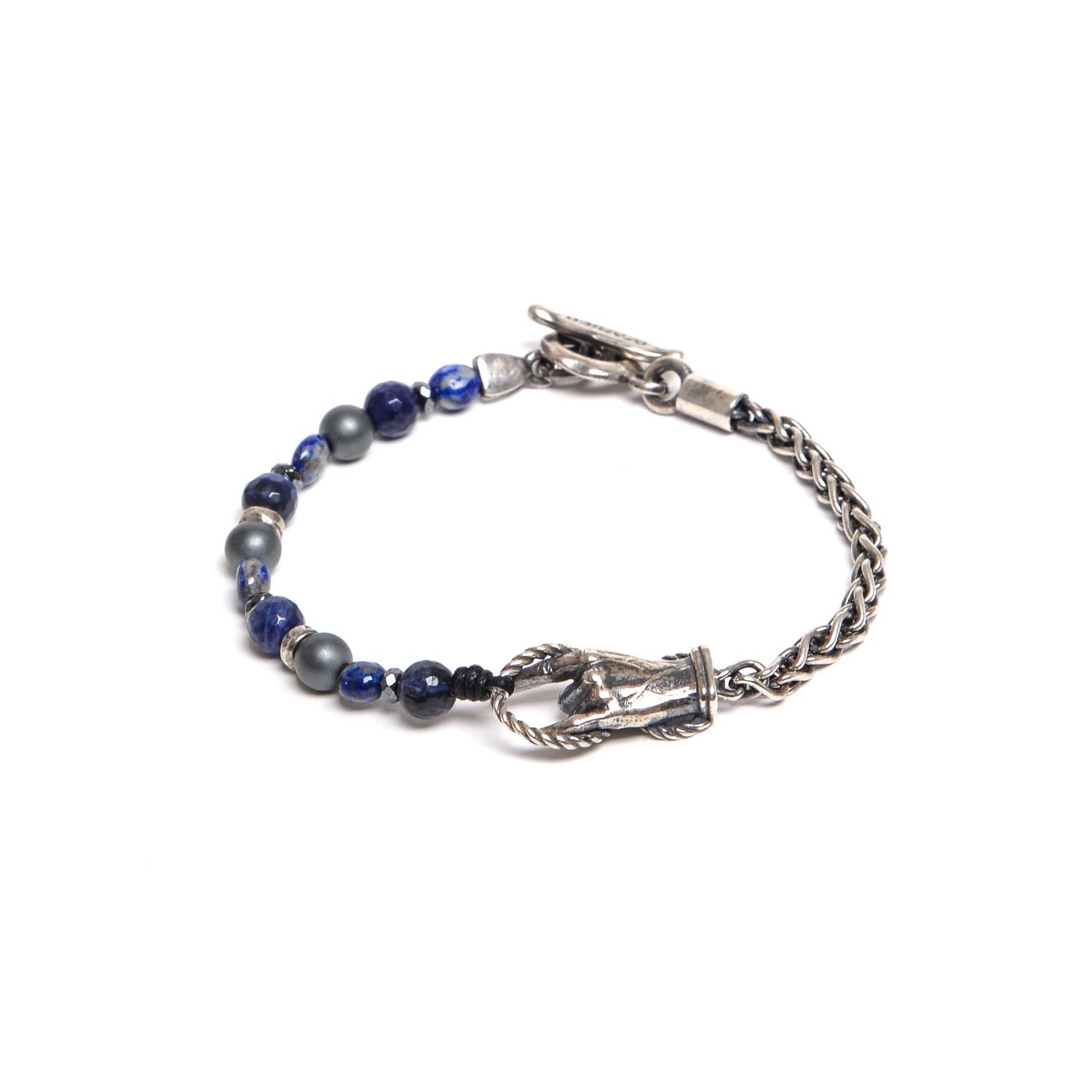 D'AMICO Bracciale Catenina Fusion Blu e "Horn" Promozione Limitata