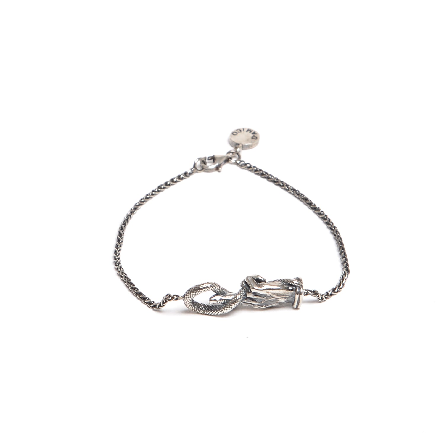 D'AMICO Bracciale Catenina con "Good Luck" Argento Shopping Online