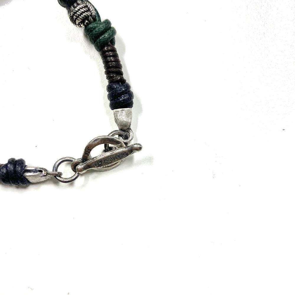 D'AMICO Bracciale Cotone Cerato + Palline Nodi Trasporto libero internazionale