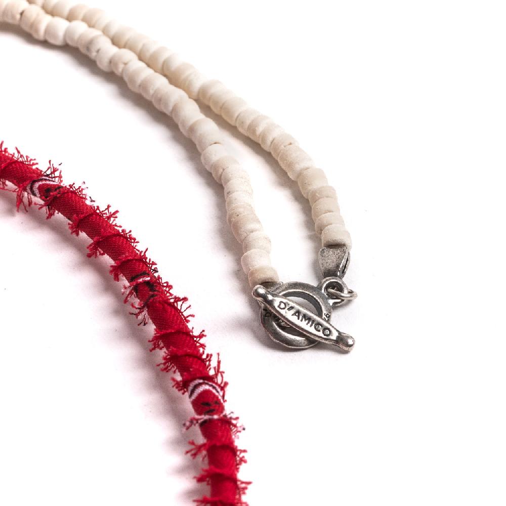 D'AMICO Collana Cocco White + Bandana Presa
