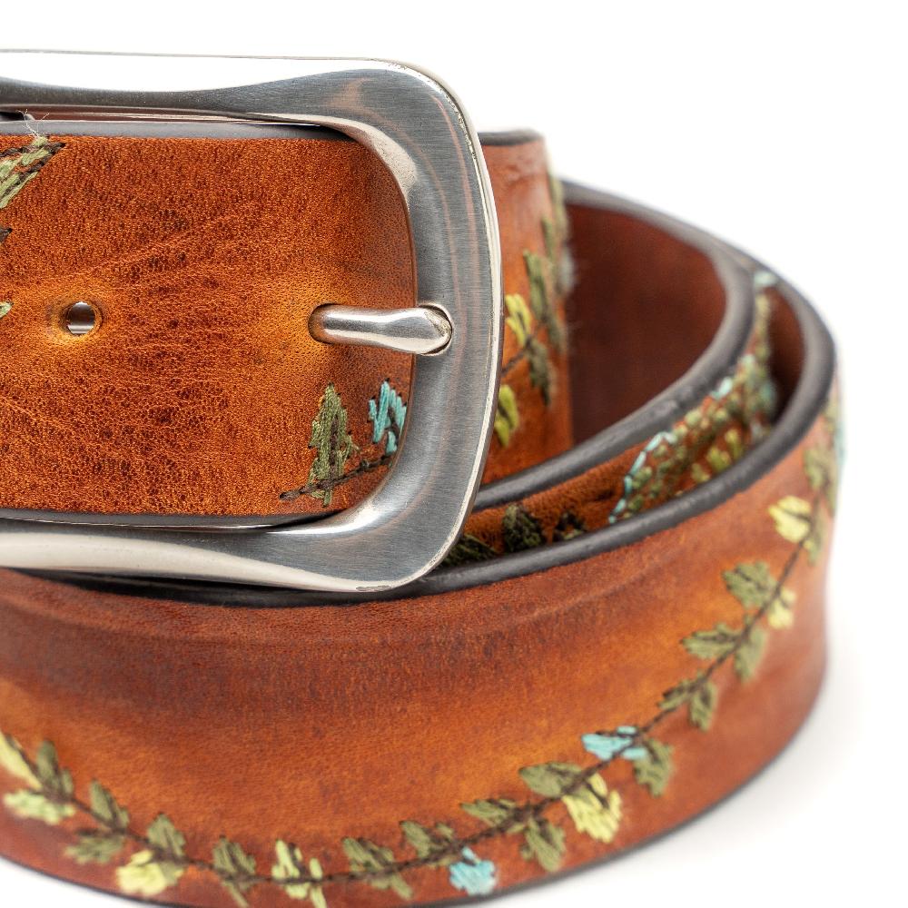 D'AMICO Cintura Cuoio Vintage Floral Turchese Cyber Monday