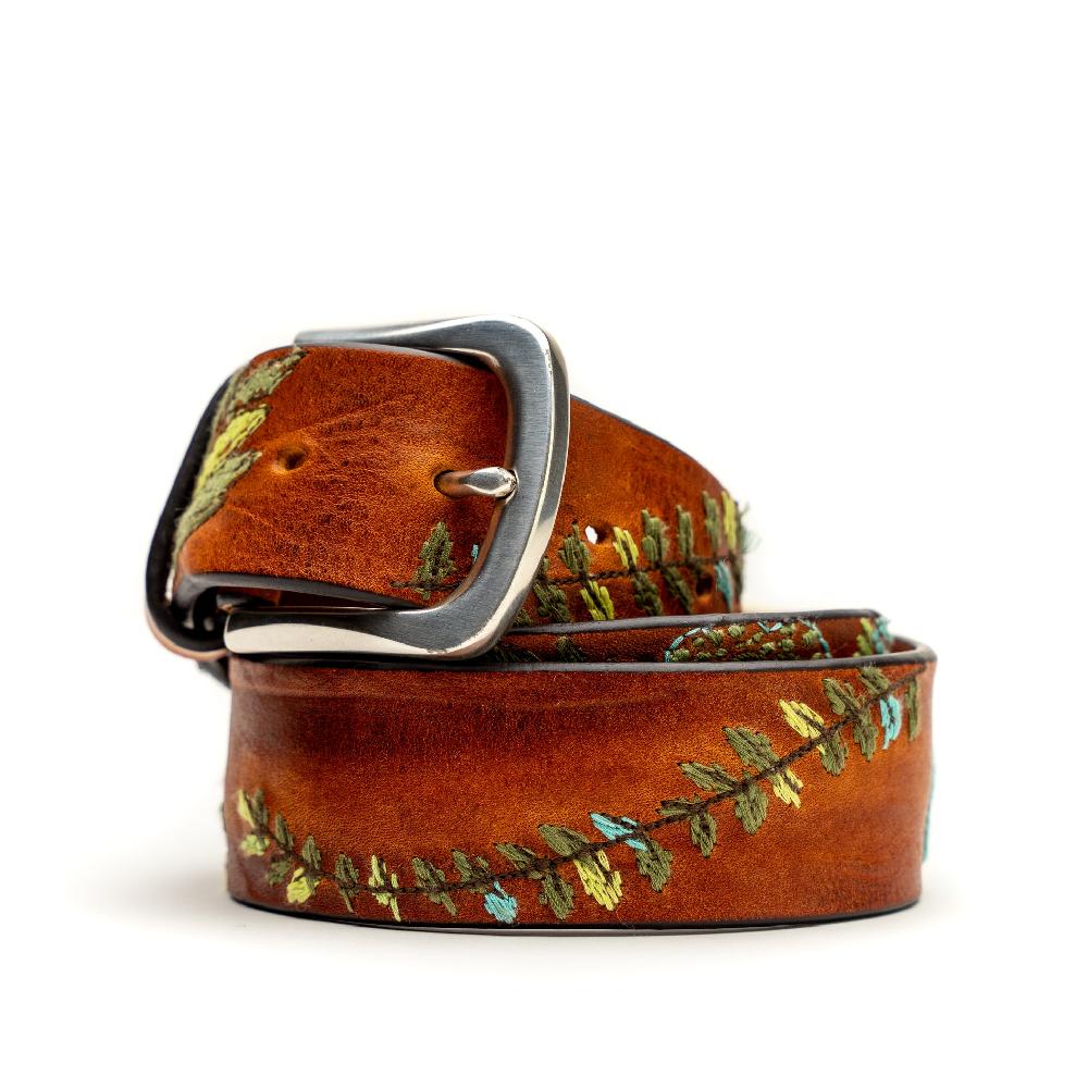 D'AMICO Cintura Cuoio Vintage Floral Turchese Cyber Monday