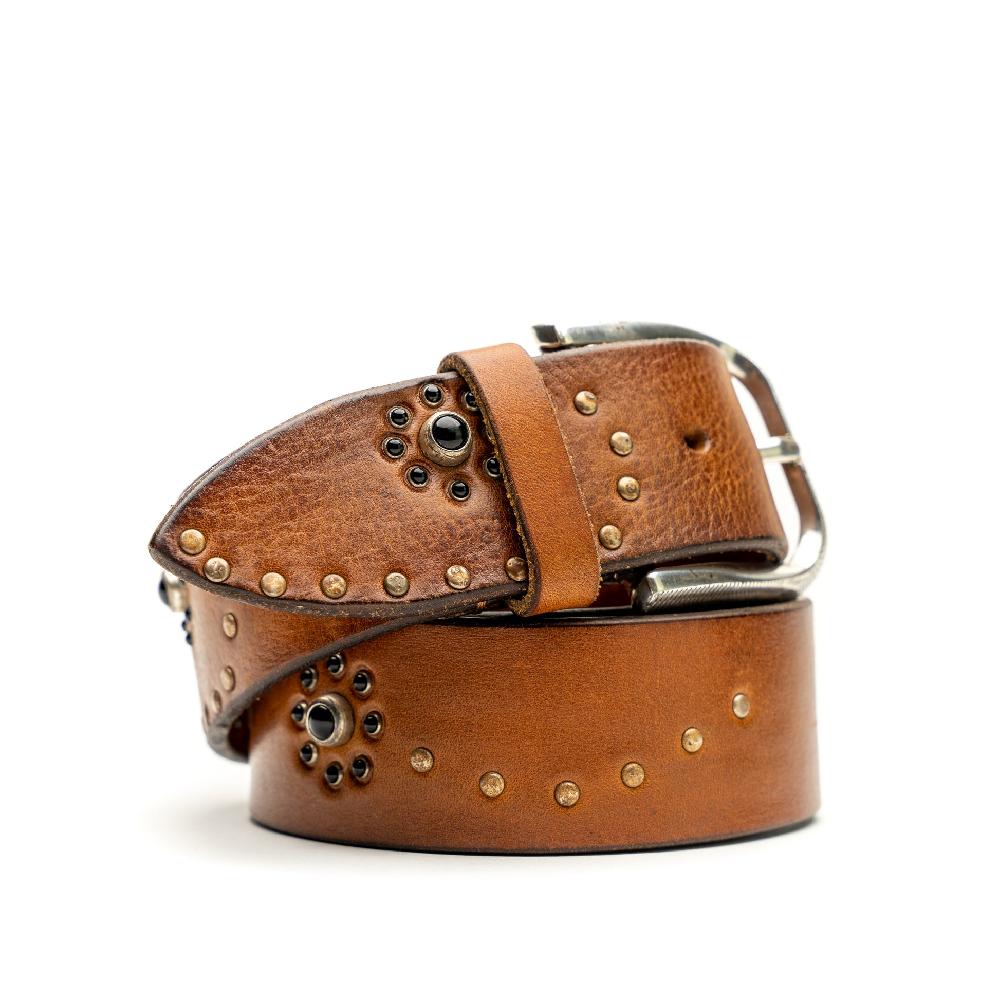 D'AMICO Cintura Cuoio Vintage Brown Chiaro Offerta Pasqua