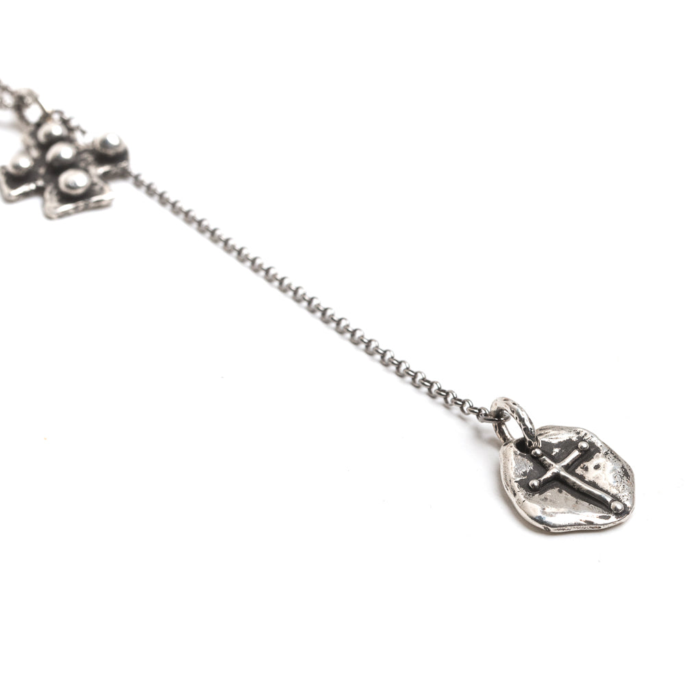 D'AMICO Collana Croce Medievale + Croce Tonda Discount Store per i nuovi prodotti