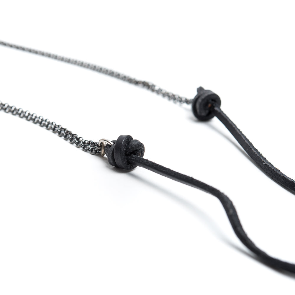 D'AMICO Collana Cuoio + Serpente In Vendita
