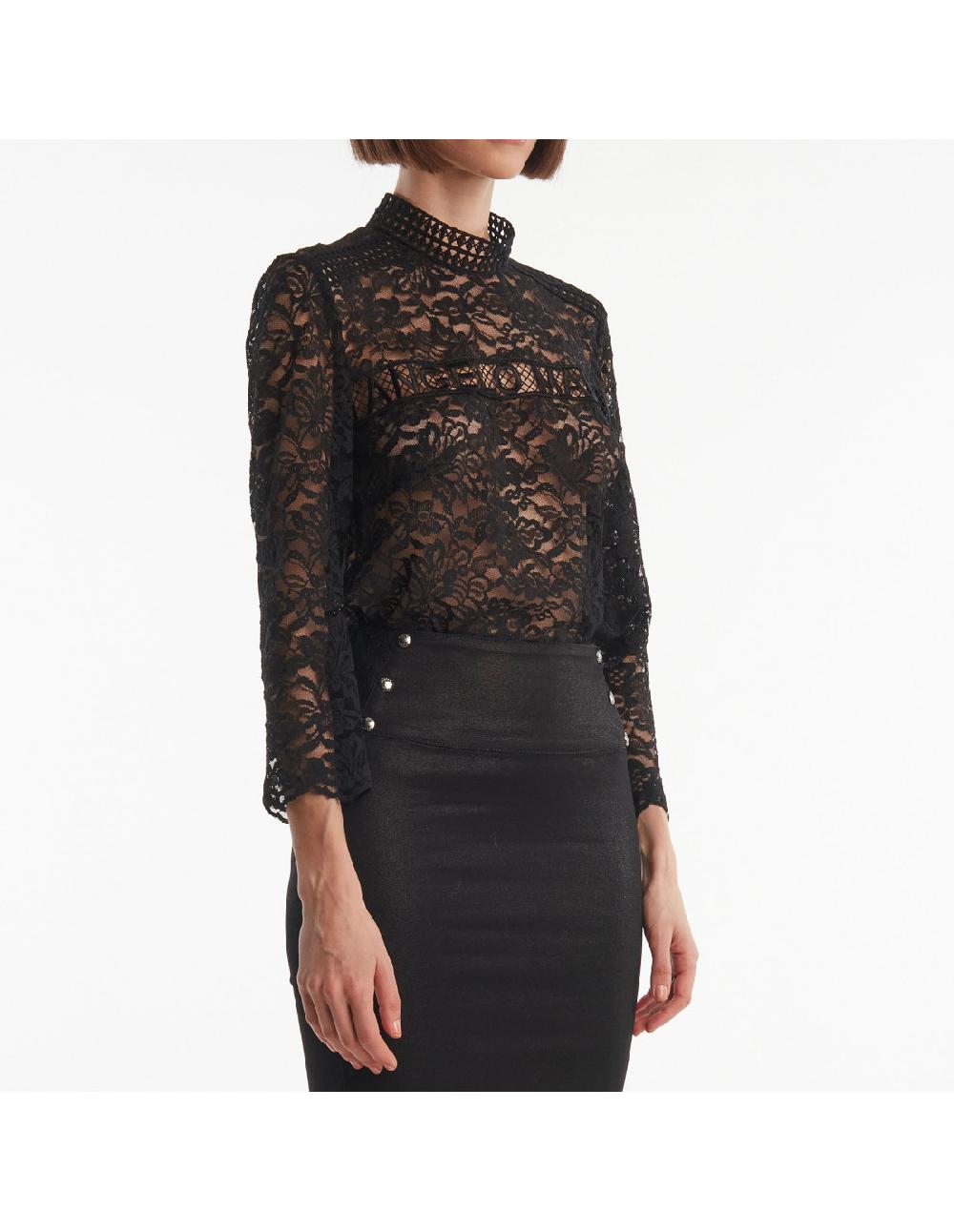 Angelo marani BLUSA IN PIZZO Negozi Online
