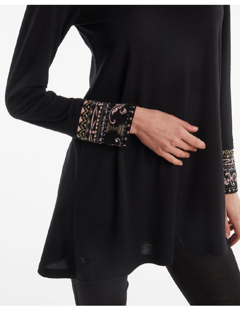 Angelo marani T-SHIRT IN JERSY CONPOLSI JACQUARD+APPL Sconto