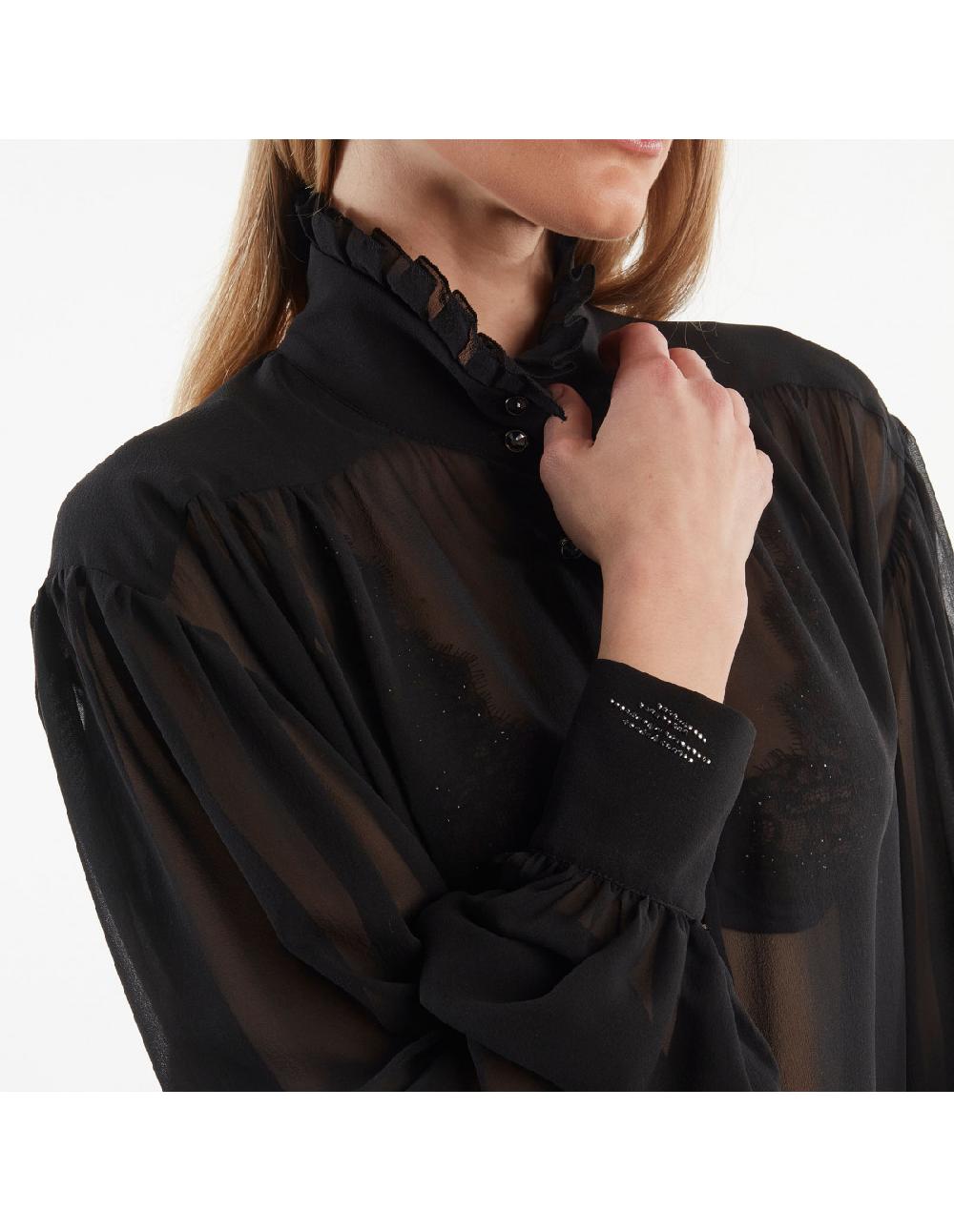 Angelo marani CAMICIA IN GEORGETTE Economico