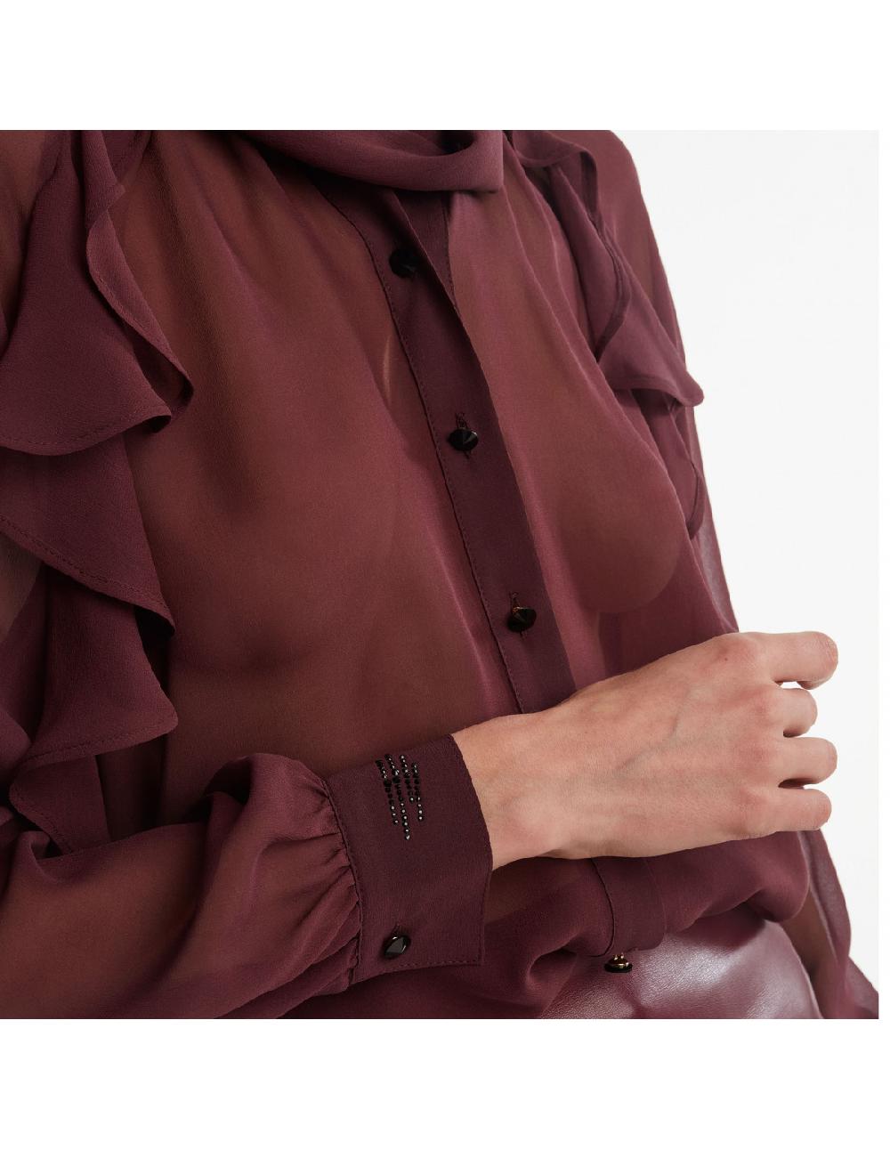 Angelo marani CAMICIA CON ROUCHES Vendita Economica