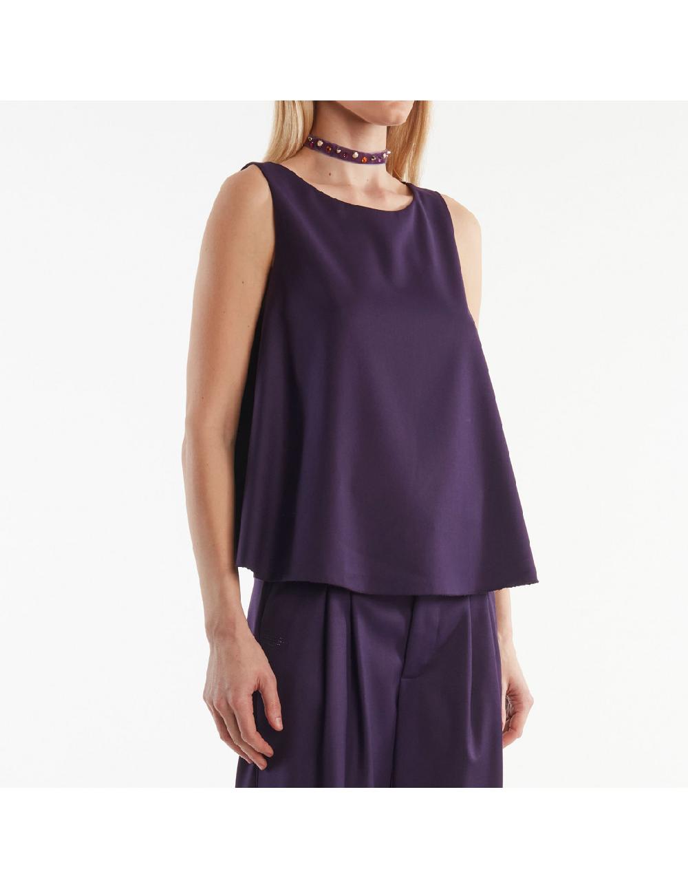 Angelo marani TOP C/INCROCIO SUL DIETRO+APPL Moda