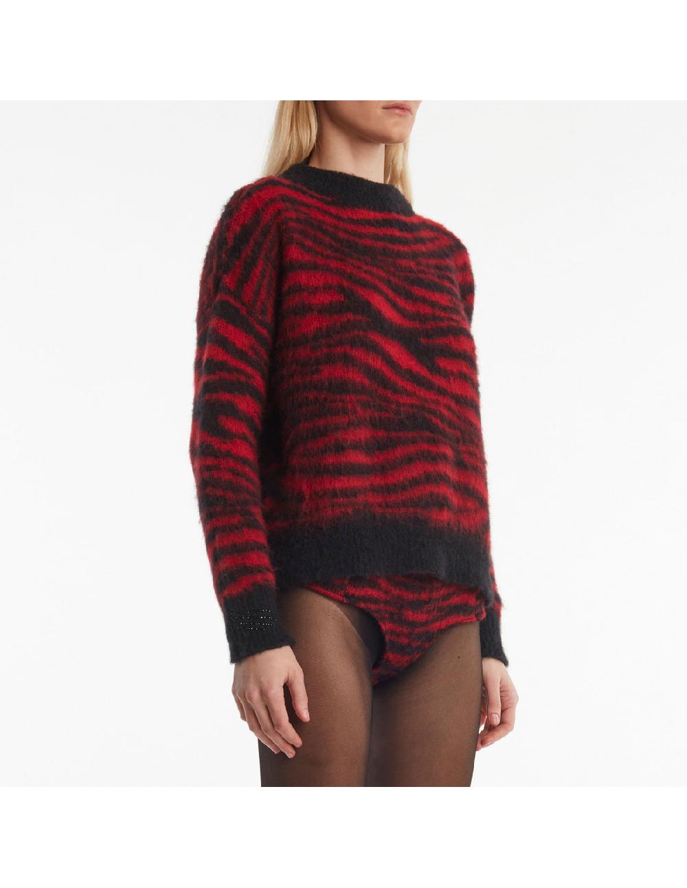 Angelo marani MAGLIA ZEBRA GARZATA IN ALPACA Offerta natalizia