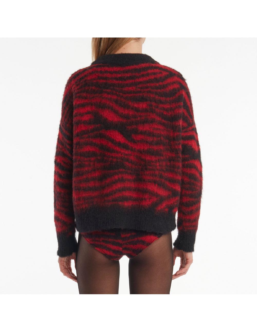 Angelo marani MAGLIA ZEBRA GARZATA IN ALPACA Offerta natalizia