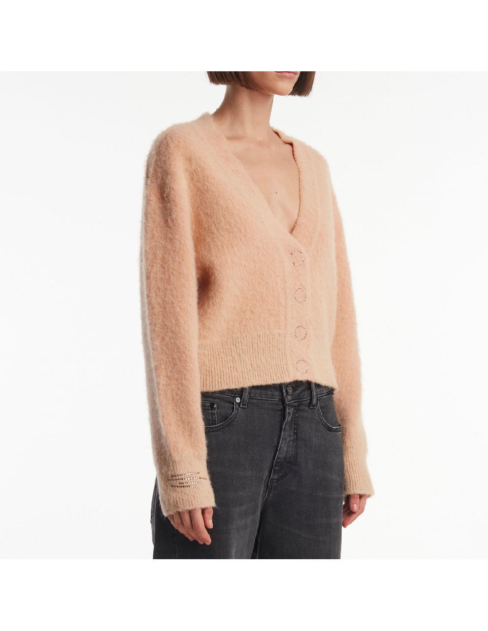Angelo marani CARDIGAN GARZATO + APPL Smaltimento dello stoccaggio