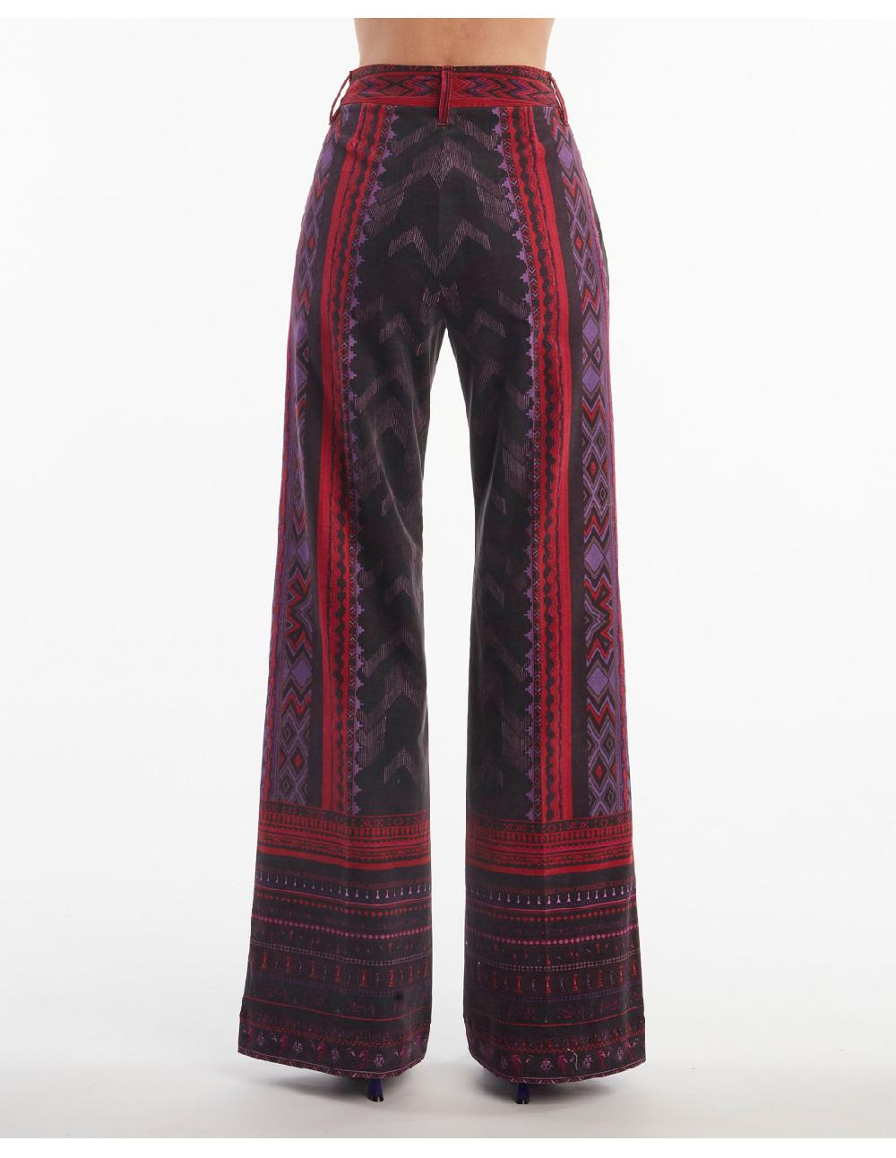 Angelo marani PANTALONE IN VELLUTOST SCACCHI Prezzo basso