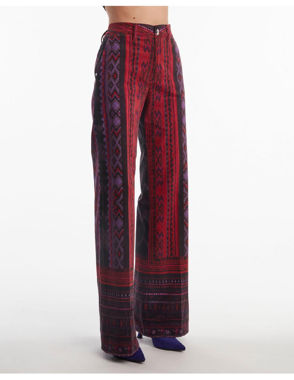 Angelo marani PANTALONE IN VELLUTOST SCACCHI Prezzo basso