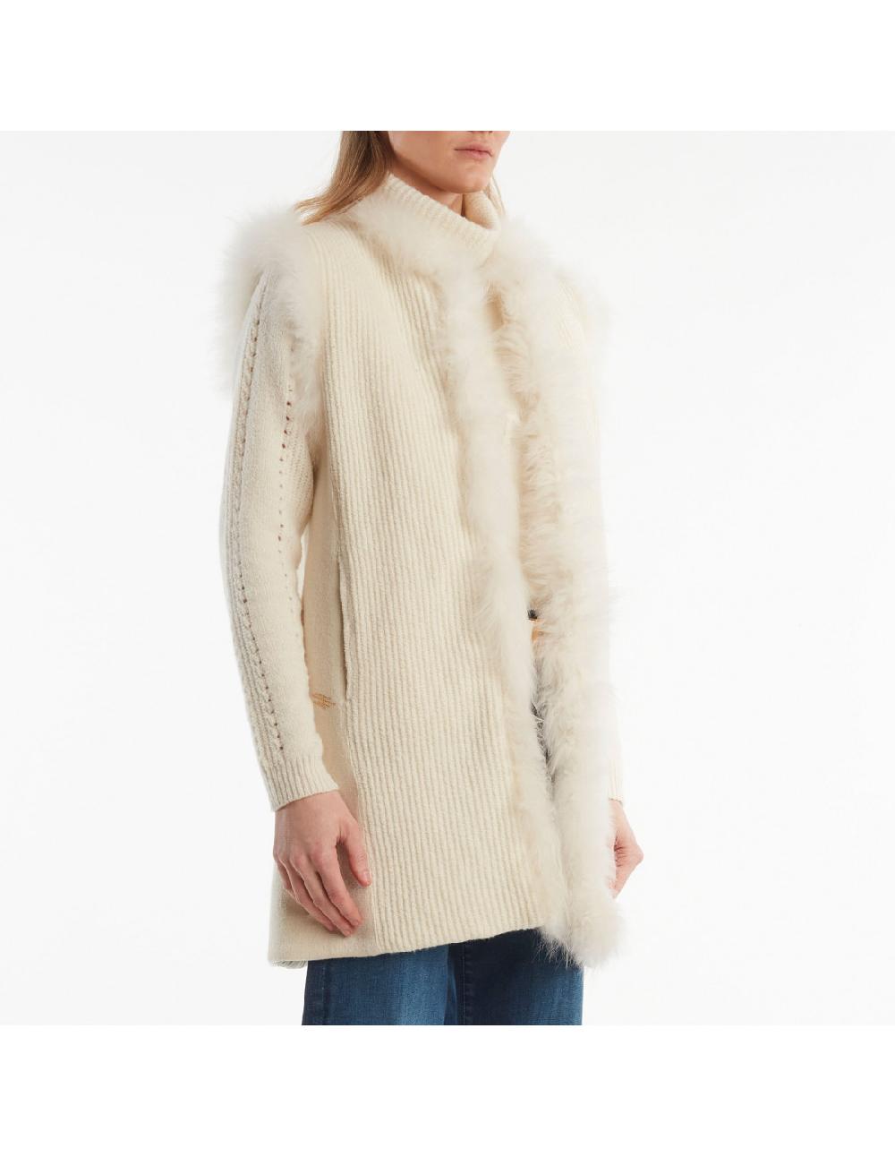 Angelo marani GILET C/BORDI IN PELLICCIA Offerta settimanale