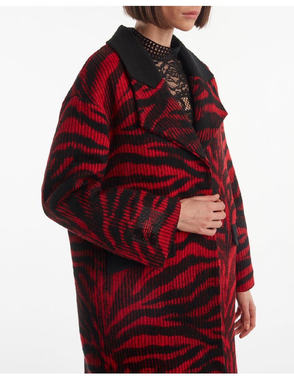 Angelo marani CAPPOTTO IN MAGLIA JAQUARD Latest stili